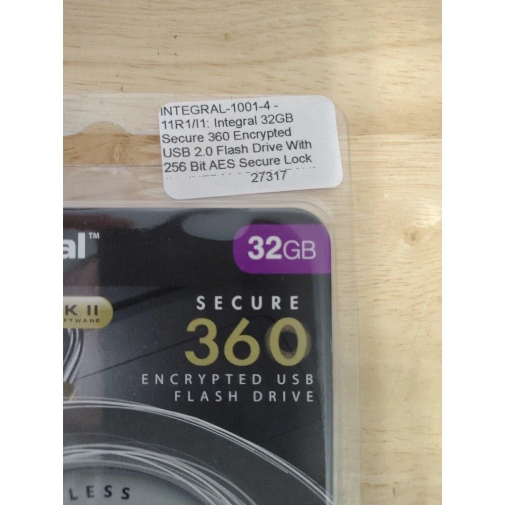 Integral 32GB USB 3.0 Flash Drive 256-bit AES Encryption Ultimate Security NEW